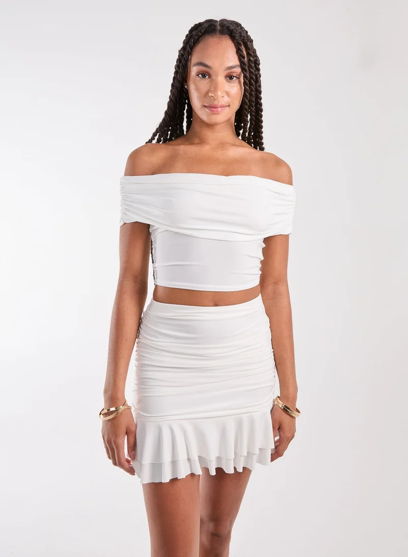 Pink Vanilla Bardot Slinky Top