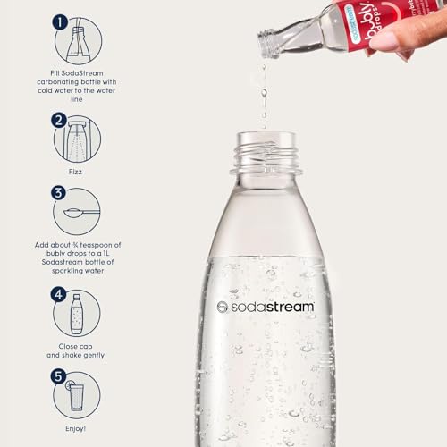 SodaStream سودا ستريم - قطرات فواكه بوبلي للمياه الغازية | نكهة فواكه طبيعية | صفر سعرات حرارية، بدون محليات | اصنع بوبلي الخاص بك مع سوداستريم | مجموعة متنوعة، بوبلي الأصلي، عبوة من 6 | 8 أونصة سائلة - Image 5