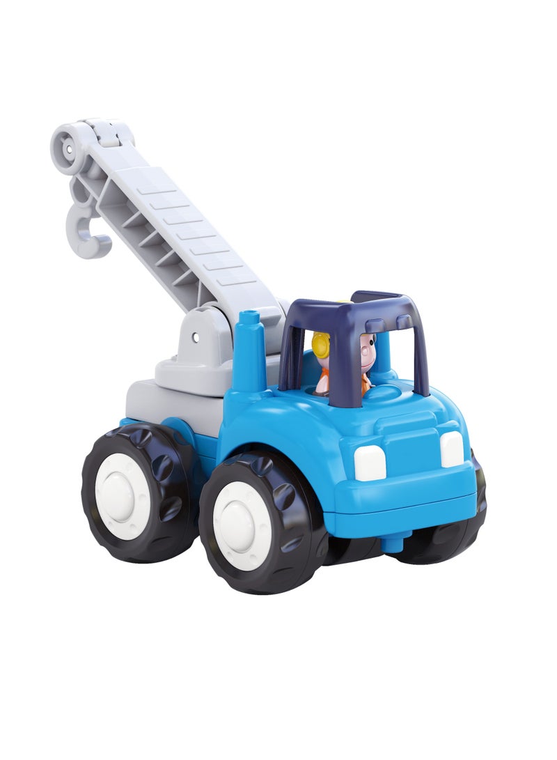 Hola 4-WD Friction Powered Construction Trucks for Toddlers 18+ Months | Durable Truck Toy for Kids | Builder Vehicle Set for Imaginative Play - Image 5