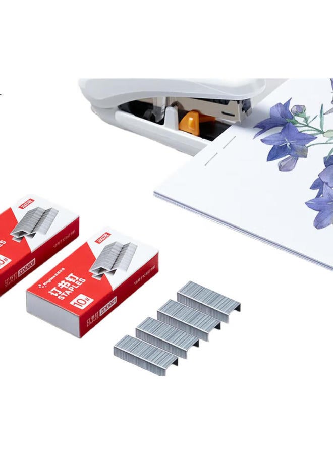 Kingdee 10# Staples, High-Strength Long-Row Industrial Staples, Office Staples, 10 Boxes - Image 1