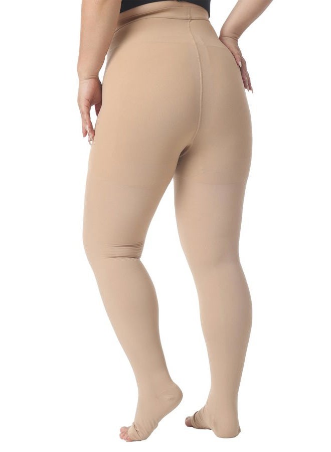 AMZAM 5XL Compression Stockings for Women Men Graduated Compression Stockings 15-20mmHg Opaque Fingerless Compression Stockings High Support Waist for Swelling DVT Pregnant Teacher - Image 4