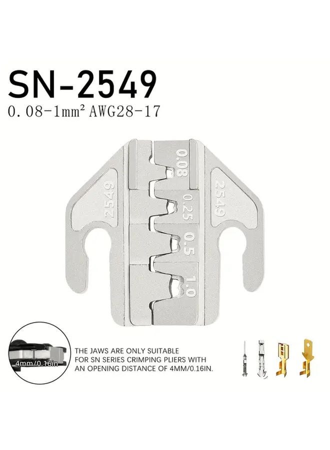 Professional Electrician Crimping Tool Kit Nickel Plated Alloy Steel 4mm Wide Slot Jaws Model 2549 - Image 1