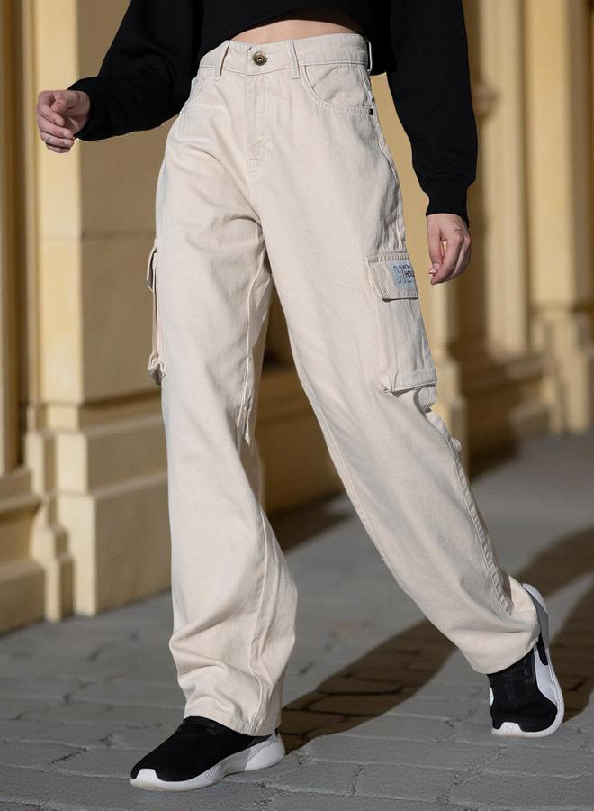 Hubberholme Off White Jeans For Women - Image 2