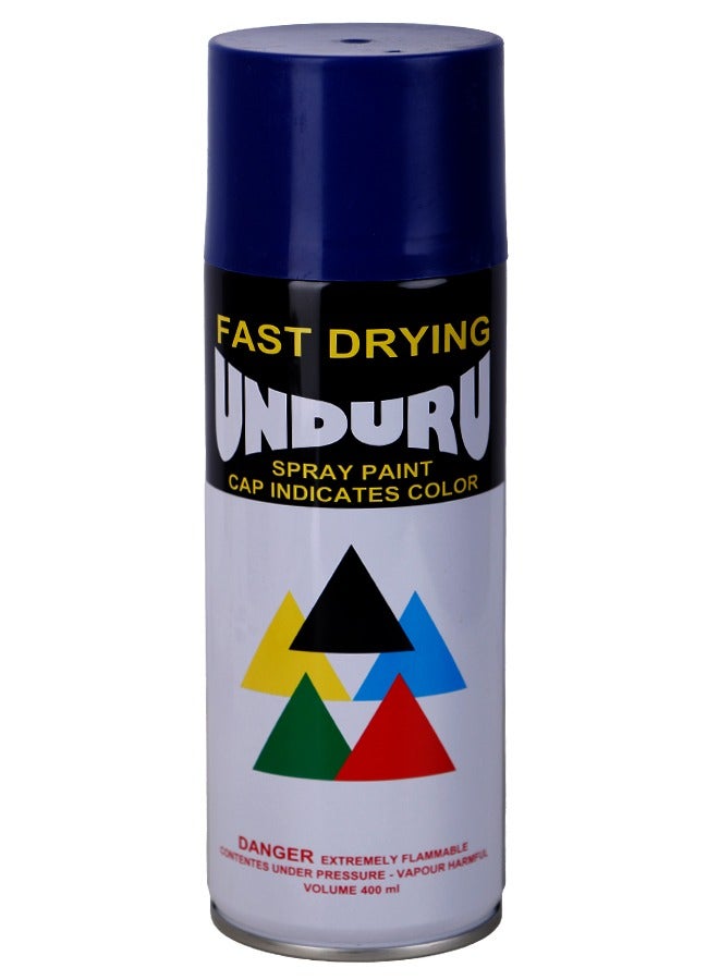 Unduru Glossy Spray Paint - Multipurpose - 400ml - Blue Color . - Image 1
