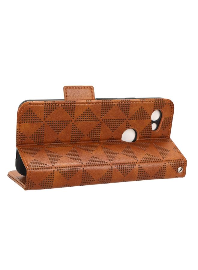 زبون جراب هاتف Google Pixel 3 Lite / 3a من الجلد بتصميم مثلث متماثل - Image 5