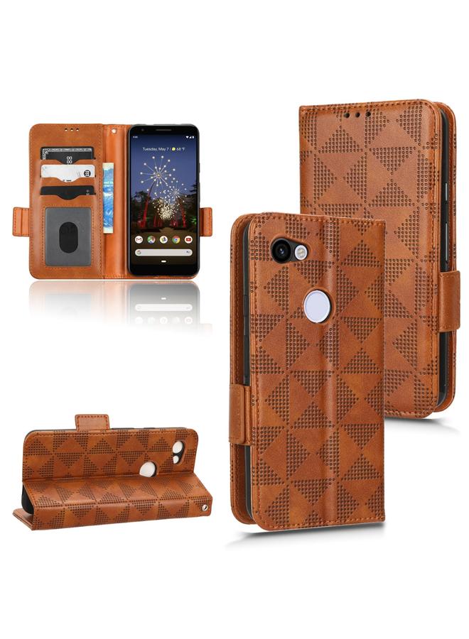 زبون جراب هاتف Google Pixel 3 Lite / 3a من الجلد بتصميم مثلث متماثل - Image 1