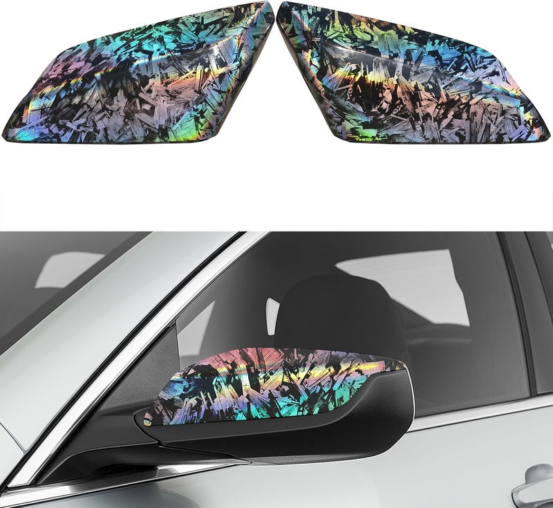 Dimeani fit for Chevrolet Malibu Side Mirror Cover, fit for 2016 2017 2018 2019 2020 2021 2022 2023 2024 2025 Chevy Malibu Passenger Driver Side Carbon Fibre Pattern Replace 84026842 84026841 Individual group scene compatible - Image 1