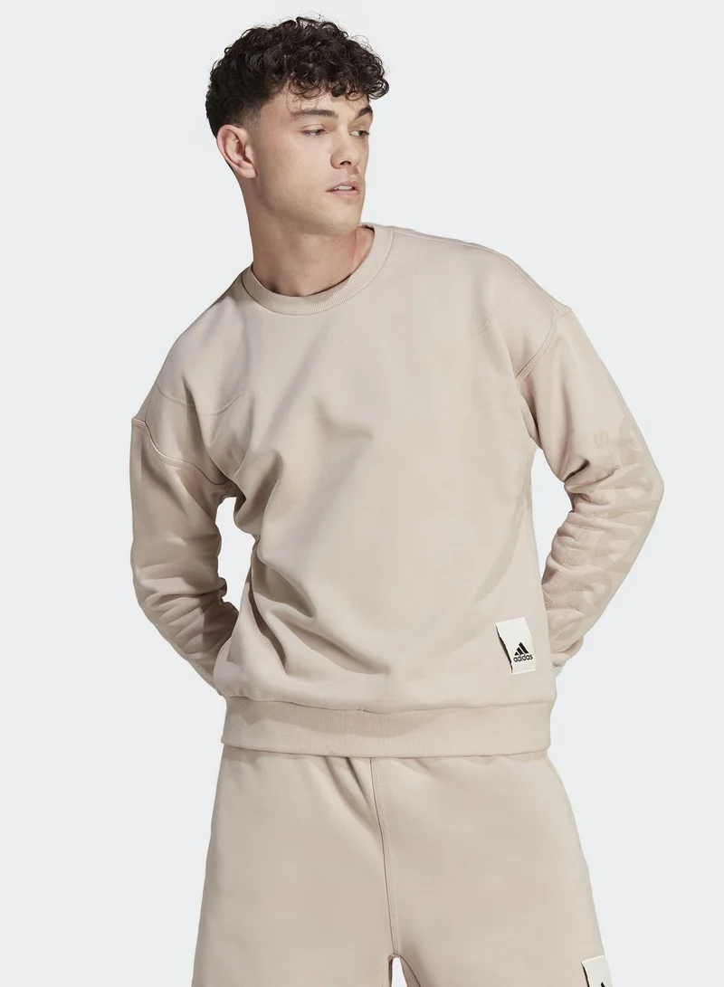 Adidas Lounge Fleece Sweatshirt