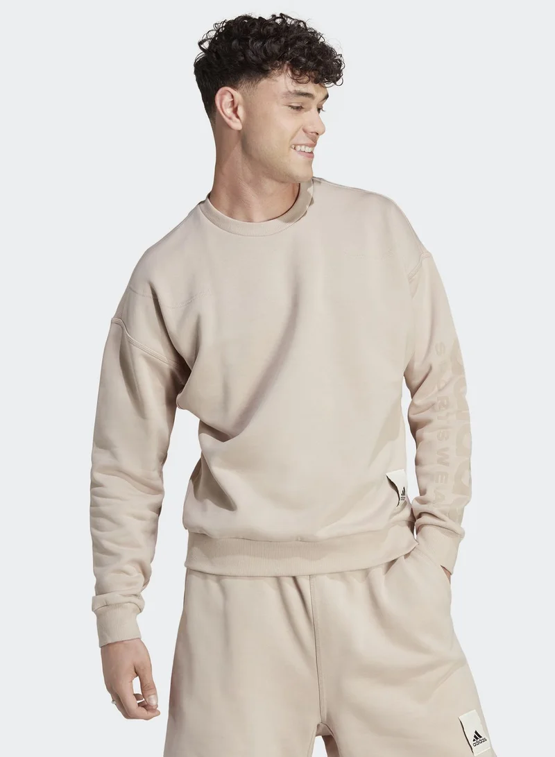 Adidas Lounge Fleece Sweatshirt