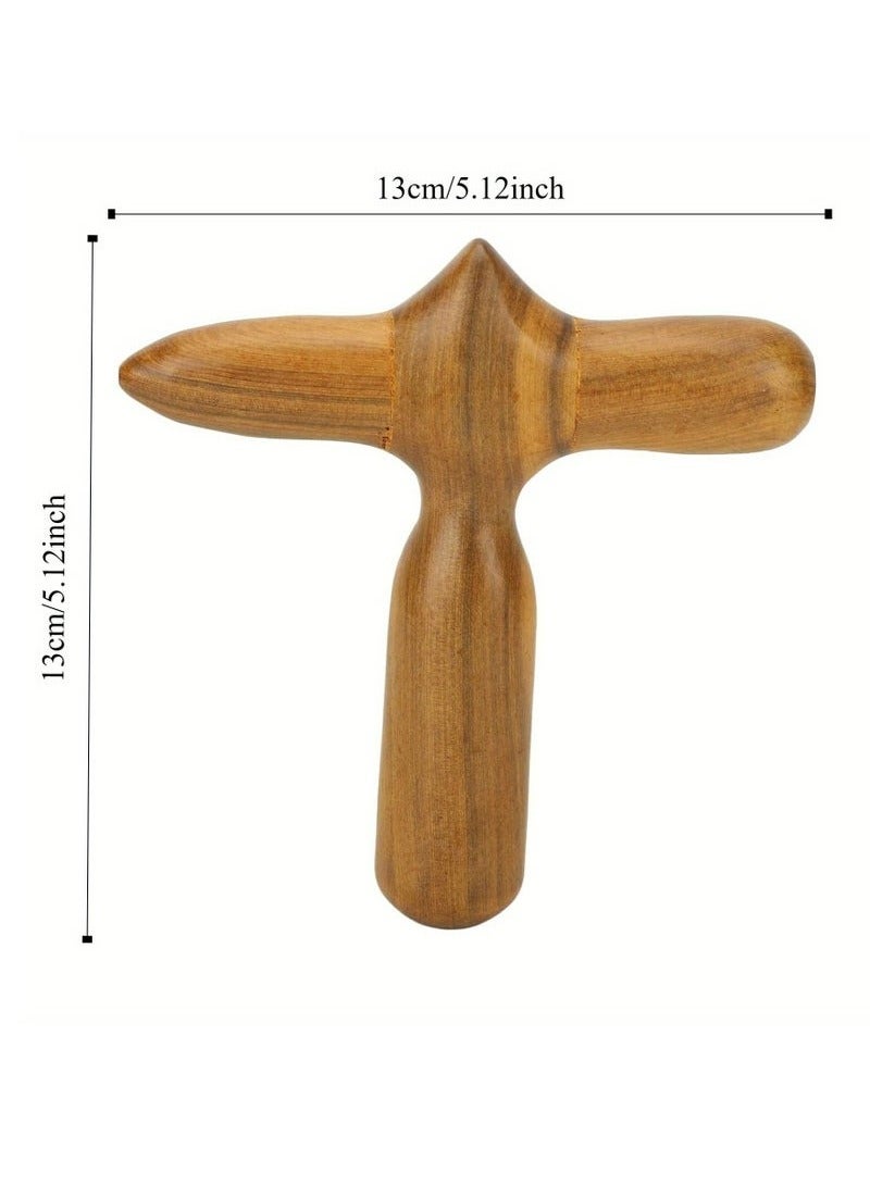 1pc Professional Wooden Foot Massage Stick, Ergonomic Reflexology Tool, Portable 5.12-inch Muscle Relief Massager For Home And Massage Shop Use - Image 4