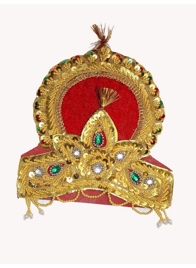 Kaku Fancy Dresses Ram Jewellery For Kids | Lord Ram Costume Accessories With Dhanush For Kids | Raja Ram Fancy Dress Jewellery For Ramleela Play & Stage Shows - Plastic, Multicolor - Image 2