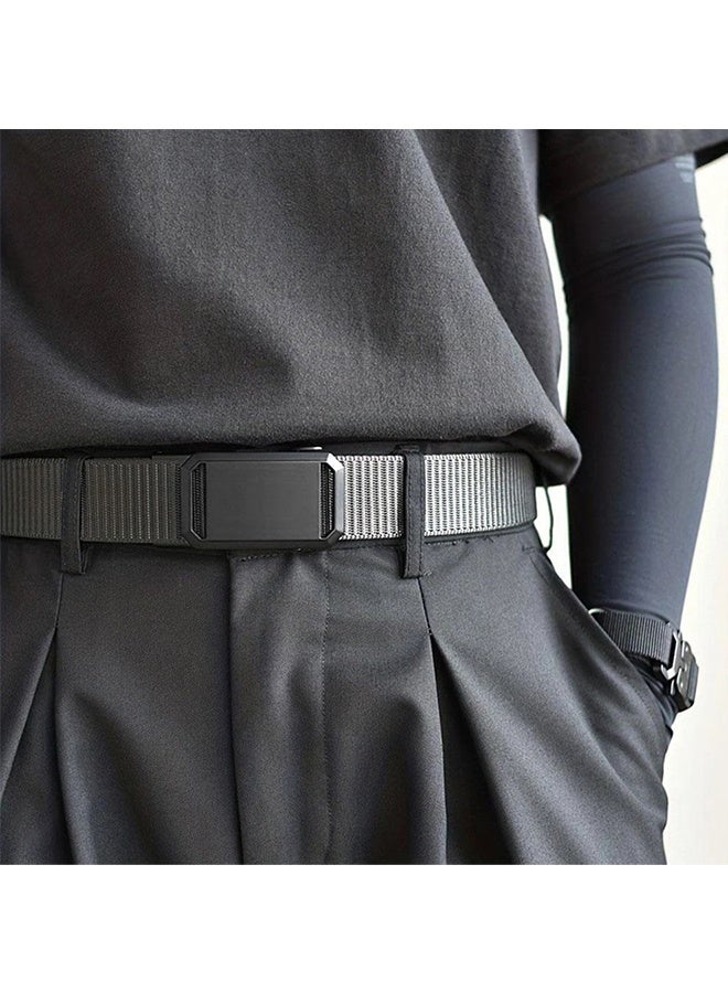 حزام تكتيكي للرجال مزود بسقاطة، حزام عمل من النايلون مع مشبك منزلق أوتوماتيكي - Image 2