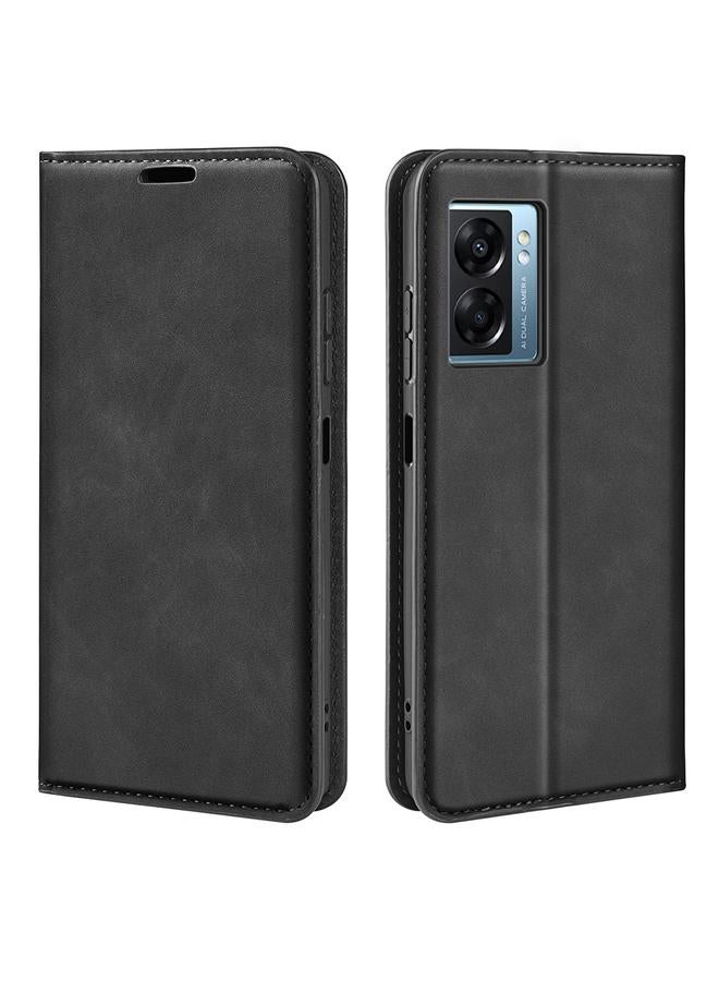 S-TOP Case For OPPO A57 5G Retro-skin Magnetic Suction Leather Phone Case - Image 1