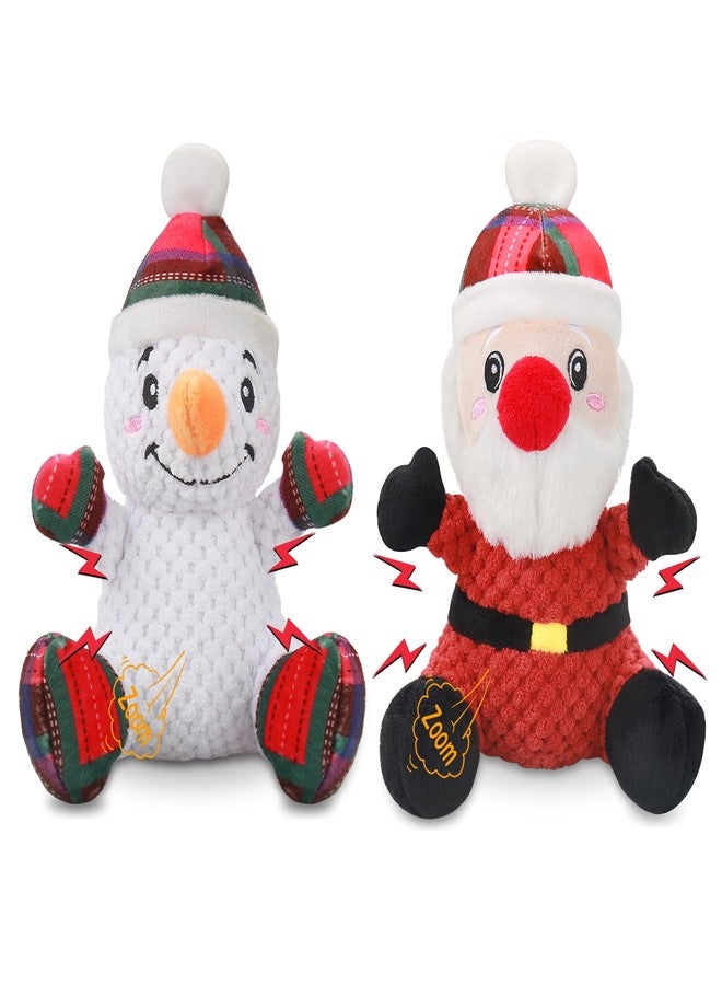 Newget Squeaky Dog Toys, 2 Pack Dog Chew Toys with Crinkle Paper for Puppy, Small, Medium, Large Dogs, Interactive Pet Holiday Toys for Training and Reducing Boredom - Image 1