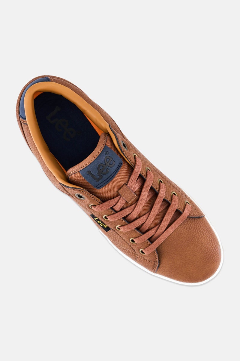 LEE Men Everett Lace Up Casual Shoes, Brown - Image 4