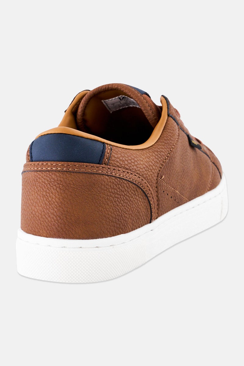 LEE Men Everett Lace Up Casual Shoes, Brown - Image 3