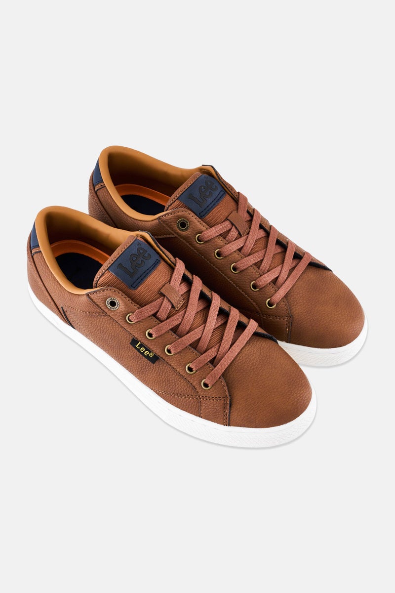 LEE Men Everett Lace Up Casual Shoes, Brown - Image 2