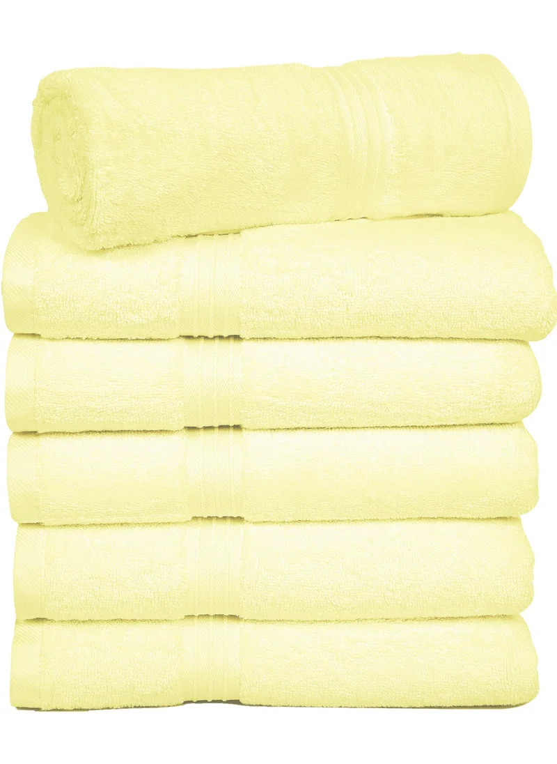 Bliss Casa Bliss Casa - Large Hand Towels (6 Pack, 50 x 100 cm) - 100% Combed Cotton - Premium Quality, Ultra Soft and Highly Absorbent, Hotel & Spa Quality Hand Towels