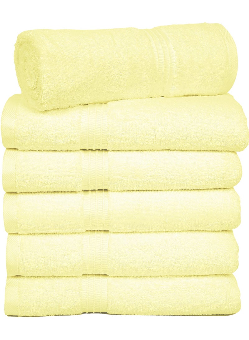 Bliss Casa - Large Hand Towels (6 Pack, 50 x 100 cm) - 100% Combed Cotton - Premium Quality, Ultra Soft and Highly Absorbent, Hotel & Spa Quality Hand Towels - Image 1