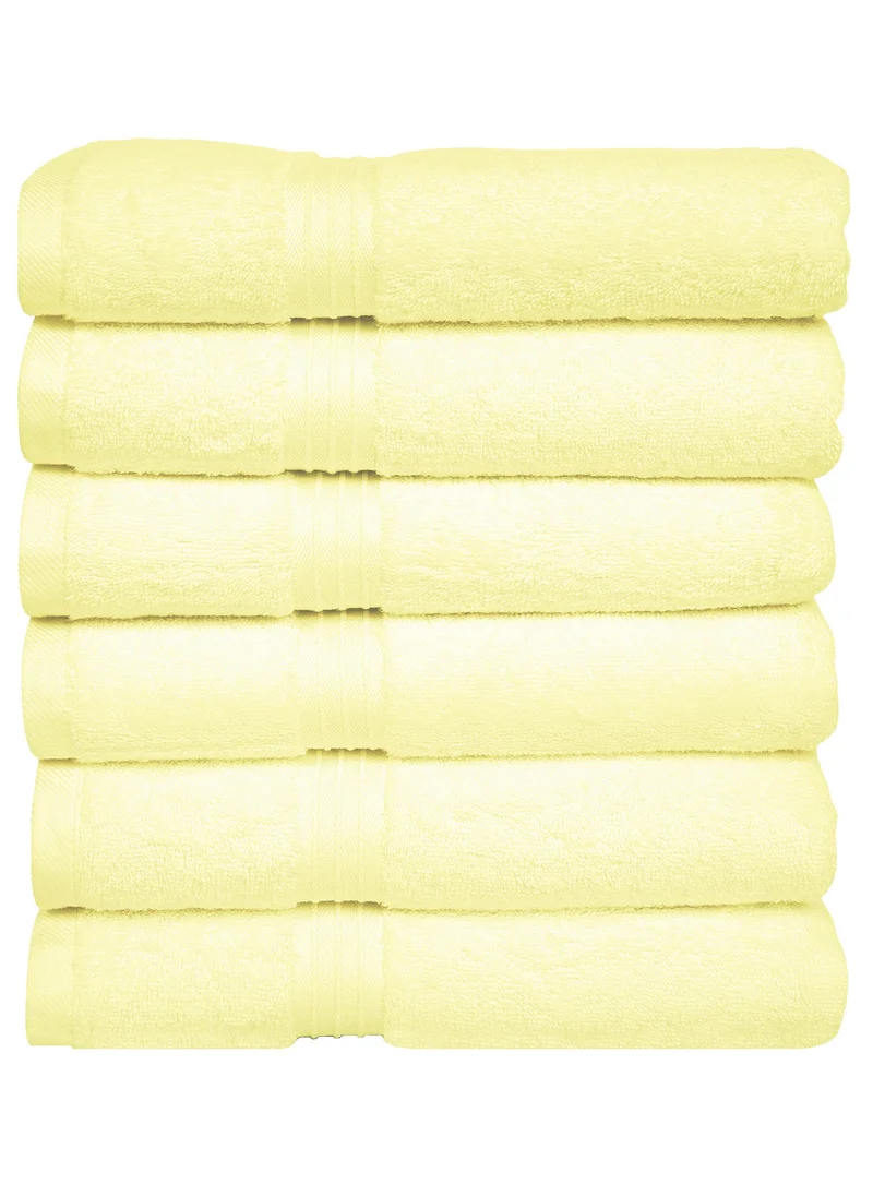 Bliss Casa Bliss Casa - Large Hand Towels (6 Pack, 50 x 100 cm) - 100% Combed Cotton - Premium Quality, Ultra Soft and Highly Absorbent, Hotel & Spa Quality Hand Towels