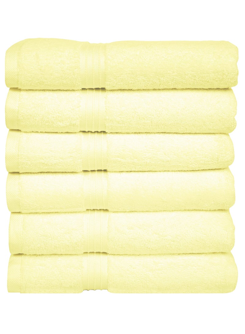 Bliss Casa - Large Hand Towels (6 Pack, 50 x 100 cm) - 100% Combed Cotton - Premium Quality, Ultra Soft and Highly Absorbent, Hotel & Spa Quality Hand Towels - Image 2