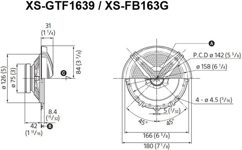 Sony XS-GTF1639 16 cm 3-Way Coaxial Speakers with 270 Watt Maximum Power (Black, Pack of 2) - Image 2