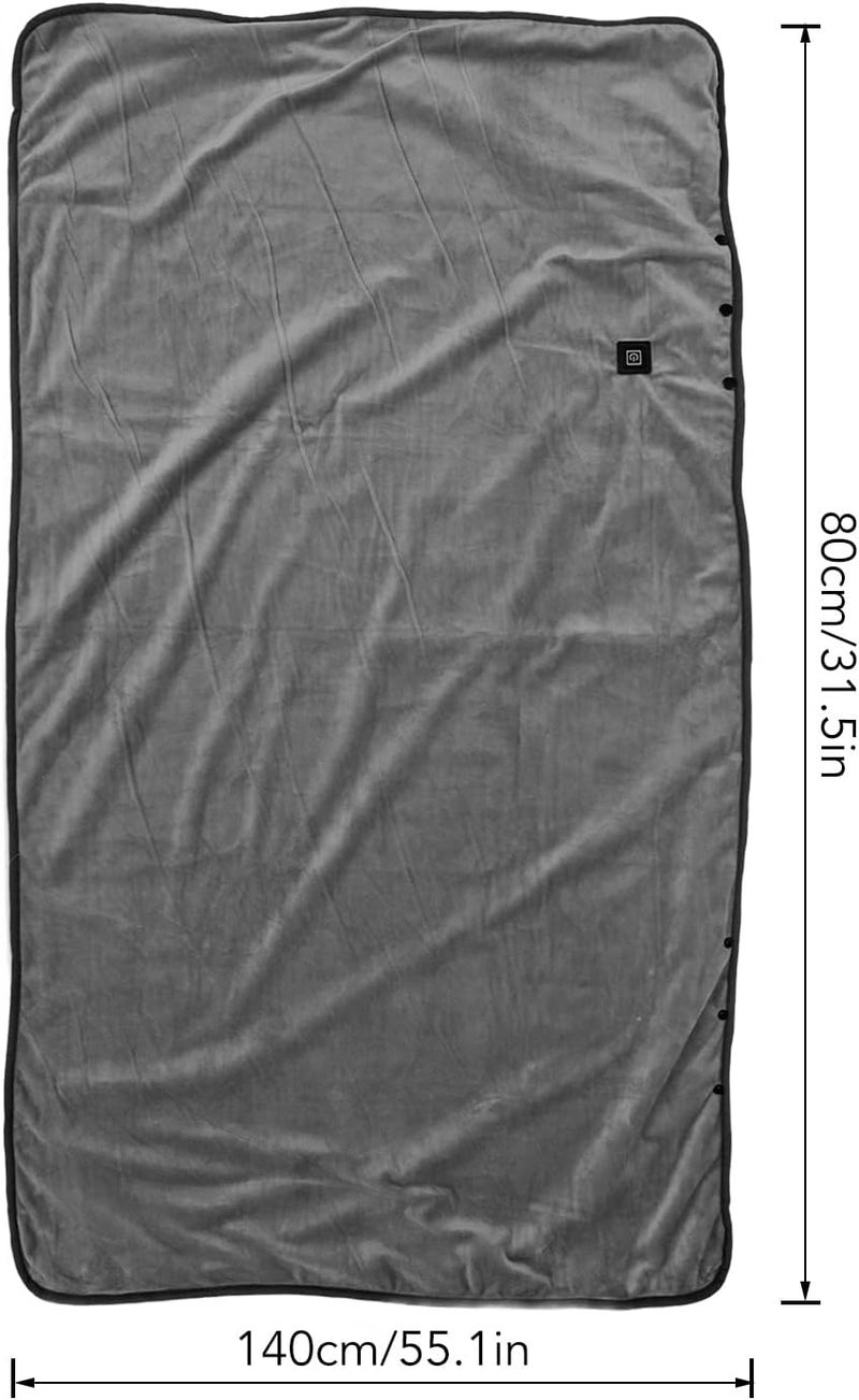 Heated Warm Shawl, USB Heated Shawl 3 Temperature Soft Comfortable Electric Heated Shaw Throws for Home Camping in Cold Weather - Image 5