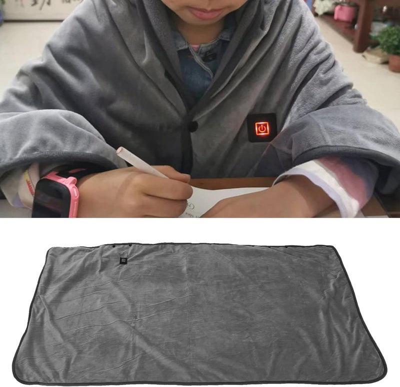 Heated Warm Shawl, USB Heated Shawl 3 Temperature Soft Comfortable Electric Heated Shaw Throws for Home Camping in Cold Weather - Image 1