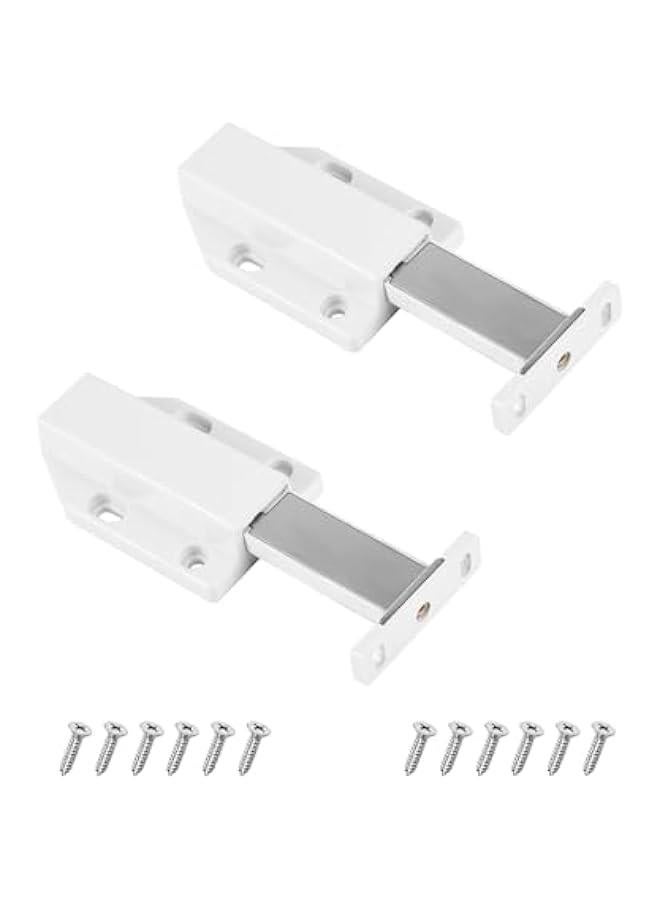 Arabest 2 Pack Magnetic Push Open Latch - Heavy Duty Push to Open Cabinet Latch Hardware Push Release Door Catch for Kitchen Drawer Wardrobe Hidden Large Door Closure - Image 1