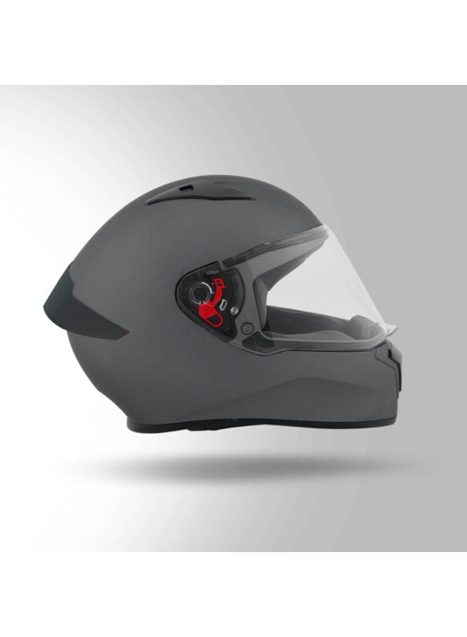 STUDDS Full Face Motorcycle Helmet with Bluetooth, Ventilation System, Quick Release Visor and Chin Strap, DOT Certified, Matte Gun Grey, Size L - Image 3