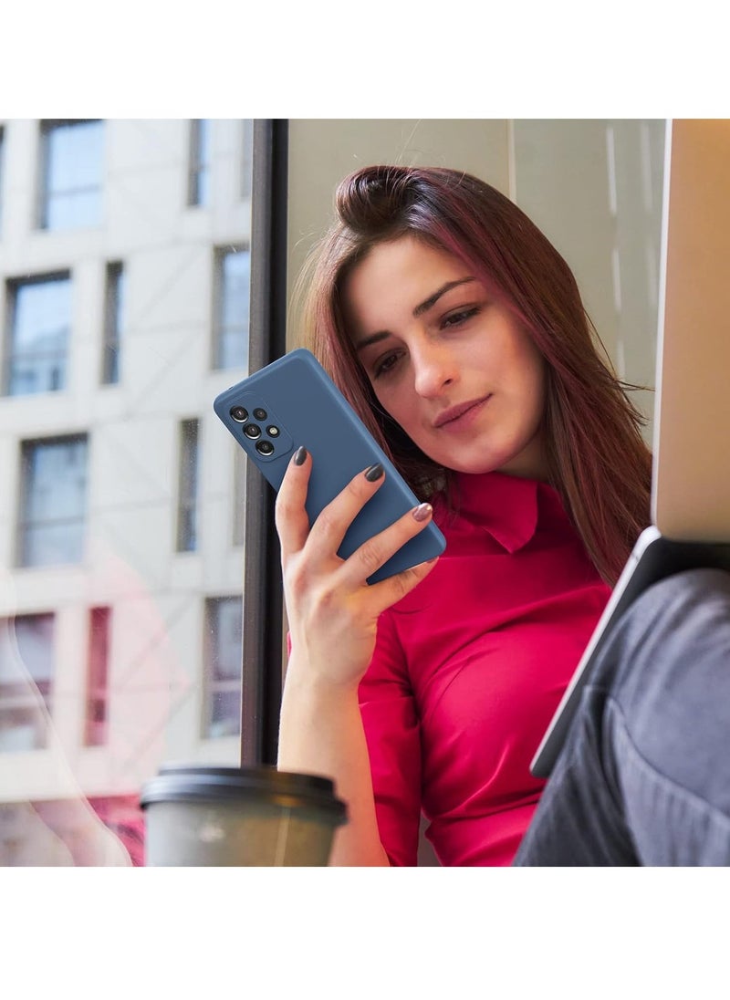 Raxoom Liquid Silicone Gel Rubber Case for Galaxy A53 5G - Blue, Soft Microfiber Lining, Cushion Slim Hard Shell, Shockproof Protective Cover - Image 5