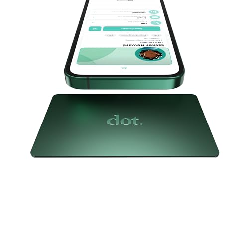 dot. Card Metal - Digital Business Card - Tap Compatible with iPhone & Android (Green) - Image 1