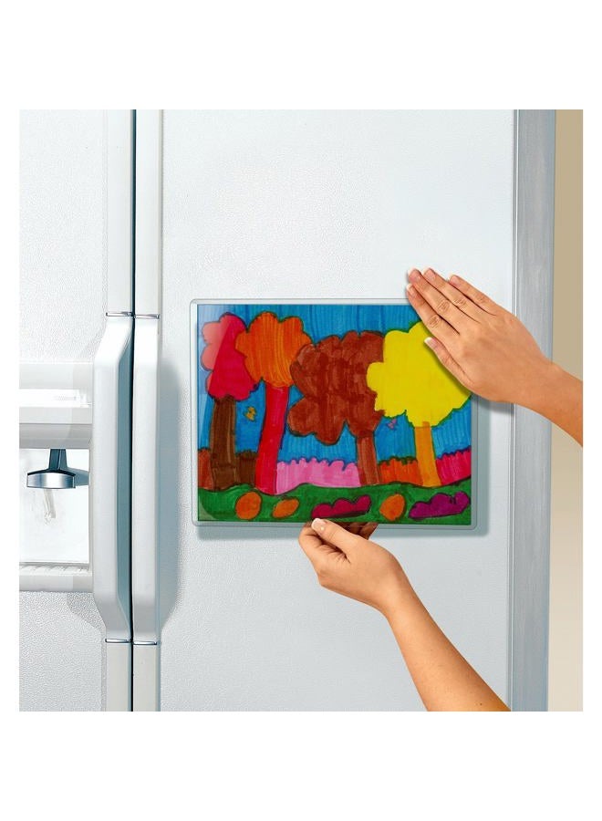 Scotch  WL854C Display Pocket, Removable Interlocking Fasteners, Plastic, 8-1/2 x 11, Clear - Image 2
