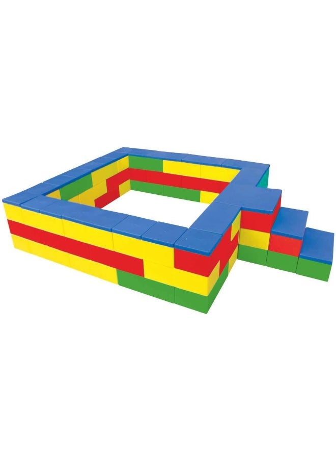 Rainbow Toys RBW TOYS Octagonal Landscaping Building Blocks Bricks For Children | Kids Extra Large Plastic Building Puzzle Blocks Castle Naughty Paradise Toy Kart Track Fence  - Image 2