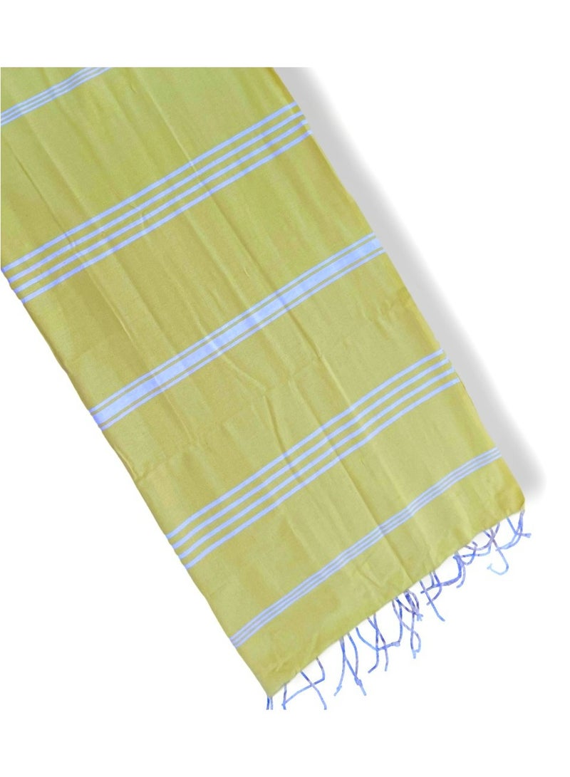 The Line Beach Towel Yellow - Image 2