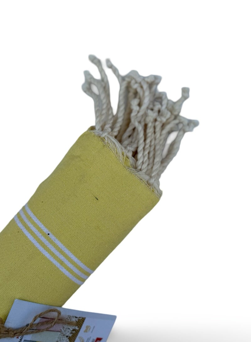 The Line Beach Towel Yellow - Image 3