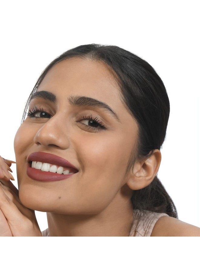 KIRO Lush Moist Matte Lipstick Nude Garnet (Soft Wine) 4.2 Gm Smudgeproof Long Lasting Matte Lip Stick Vegan No Paraben Jojoba Oil Cocoa Butter Non Toxic Lipstick For Intense Pigmentation - Image 4