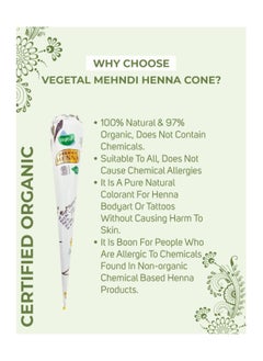 Vegetal Vegetal Henna Certified Organic Mehandi 50g  - Image 3