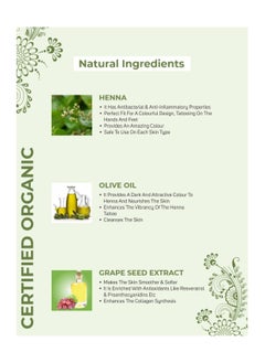 Vegetal Vegetal Henna Certified Organic Mehandi 50g  - Image 4