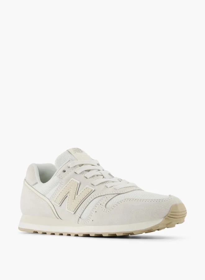 نيو بالانس Women's Logo Detail Lace-Up Sneakers - 373