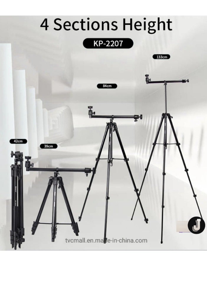 JAJEEK Versatile 2-in-1 Overhead & Vlogging Tripod for Pro-Level Content Creation  - Image 2