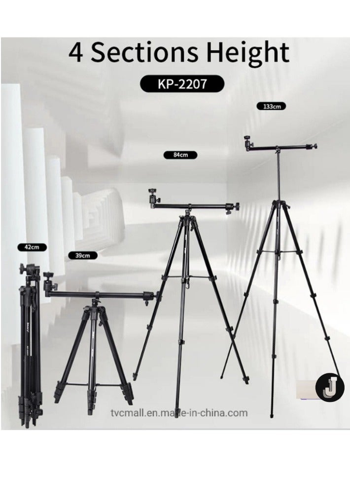JAJEEK Versatile 2-in-1 Overhead & Vlogging Tripod for Pro-Level Content Creation  - Image 4