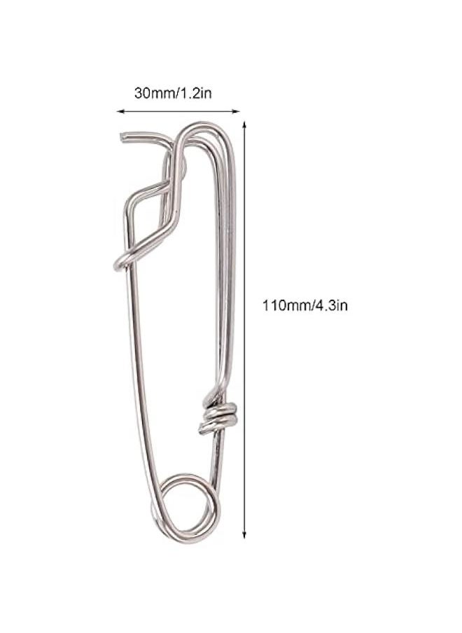 Generic - Longline Fishing Snap Clips , Stainless Steel Longline Branch Hanger Snap Swivels fl-oat Line Tuna Clip Fishing Accessories , Downrigger Release Clip , 5Pcs Tuna Clips for Floats Tuna Fishing Line F - Image 1