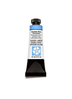 Daniel Smith Daniel Smith Extra Fine Watercolor 15ml Paint Tube, Cerulean Blue Chromium  - Image 1