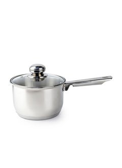 Wilson Amara Stainless Steel Casserole Pot with Twin Handles 26x15.5cm, Vented Glass Lid, Induction Ready, Oven Safe - 5-layer base  - Image 1