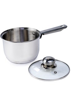 Wilson Amara Stainless Steel Casserole Pot with Twin Handles 26x15.5cm, Vented Glass Lid, Induction Ready, Oven Safe - 5-layer base  - Image 2