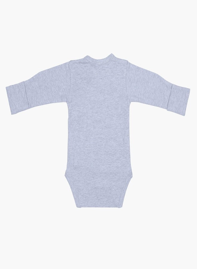 ماسيلو بدلة أطفال من ماسيلو، مصنوعة من القطن العضوي المحبوك، بأكمام طويلة، مناسبة للجنسين، من عمر 0 إلى 3 أشهر - لون الأفوكادو - Image 4