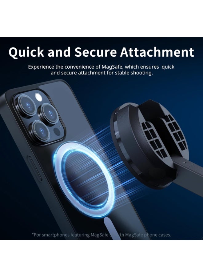 ULANZI 61'' Magnetic Selfie Stick Phone Tripod with Wireless Remote, Extendable Cell Phone Tripod Stand, Compatible with MagSafe, Cellphone Tripod for iPhone 15 14 13 12 Series and Android Phones - Image 3