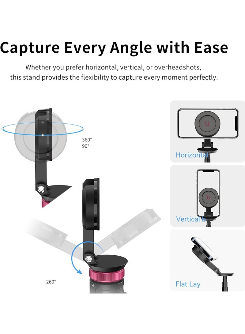 ULANZI 61'' Magnetic Selfie Stick Phone Tripod with Wireless Remote, Extendable Cell Phone Tripod Stand, Compatible with MagSafe, Cellphone Tripod for iPhone 15 14 13 12 Series and Android Phones - Image 5