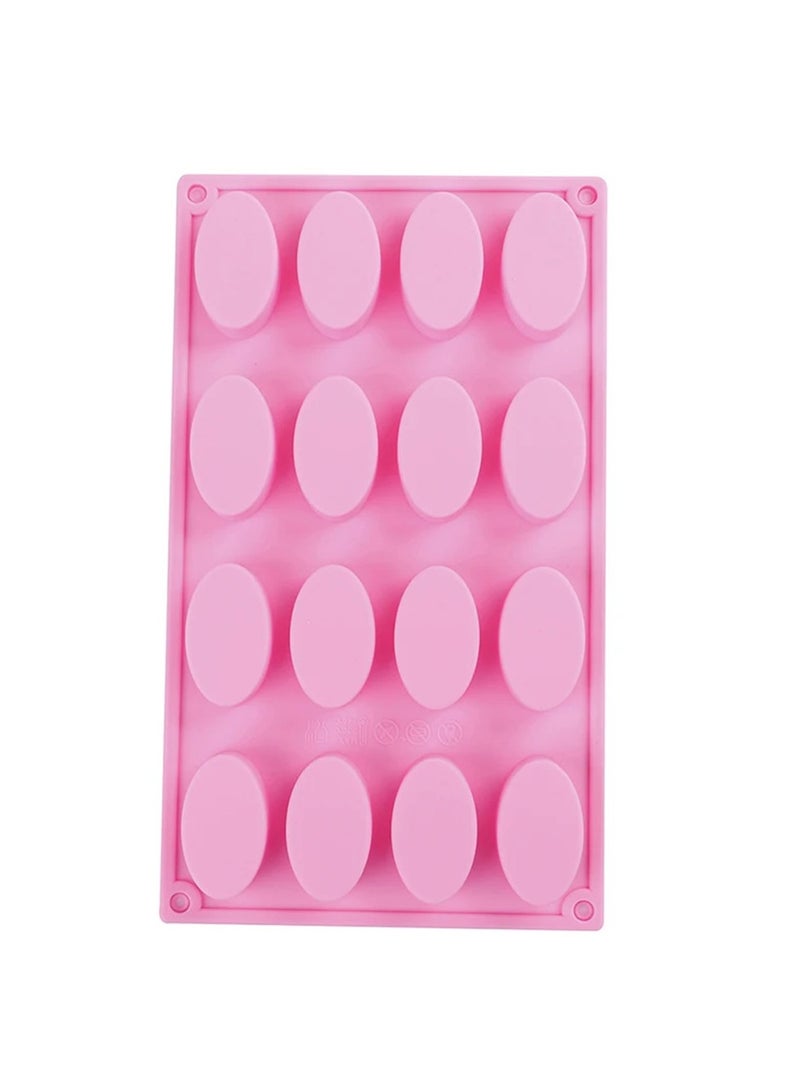 16 Cavity DIY Ellipse Soap Making Supplies 3D Silicone Cake Mould Ellipse Shape Silicone Handmade Baking Mold Soap Mold - Image 3